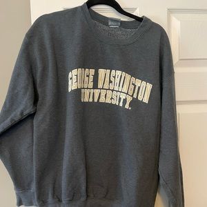 George Washington University crewneck size large excellent condition